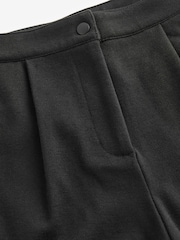 Black Premium Ponte Barrel Leg Trousers With Wool - Image 7 of 8