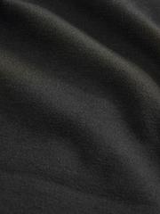 Black Premium Ponte Barrel Leg Trousers With Wool - Image 8 of 8