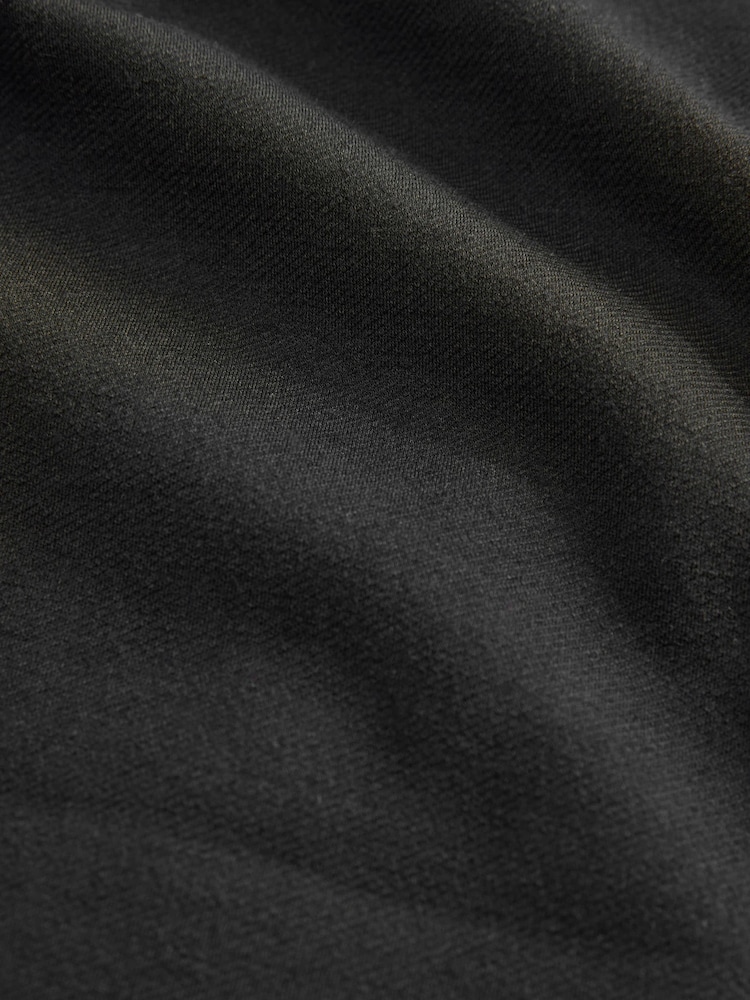 Black Premium Ponte Barrel Leg Trousers With Wool - Image 8 of 8