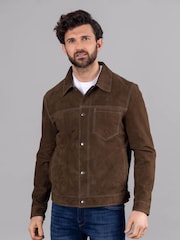 Lakeland Leather Moss Green Seaton Suede Jacket - Image 1 of 9