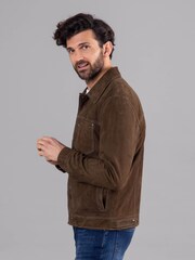 Lakeland Leather Moss Green Seaton Suede Jacket - Image 4 of 9