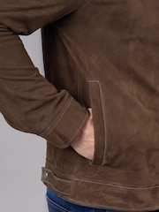 Lakeland Leather Moss Green Seaton Suede Jacket - Image 5 of 9