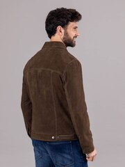 Lakeland Leather Moss Green Seaton Suede Jacket - Image 6 of 9