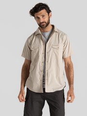 Craghoppers Kiwi Short Sleeved Natural Shirt - Image 1 of 5