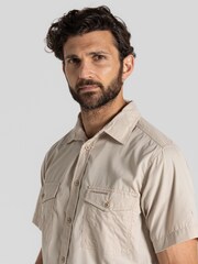 Craghoppers Kiwi Short Sleeved Natural Shirt - Image 4 of 5