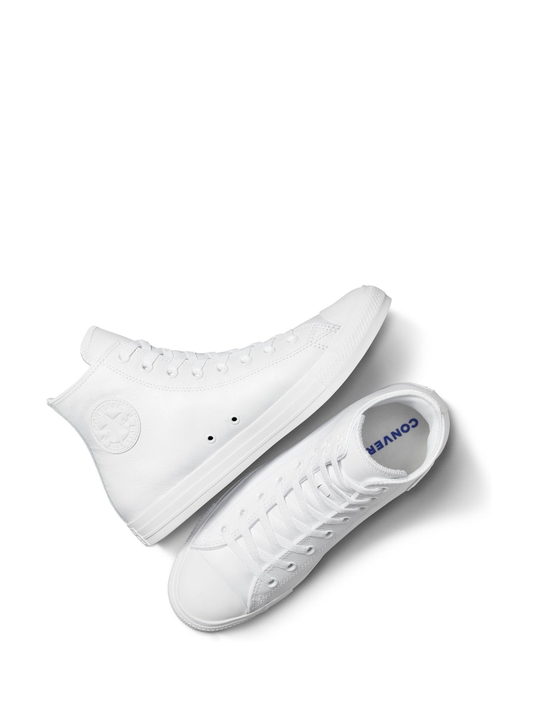 Buy Converse White Chuck Taylor Leather Hightop Trainers from Next USA
