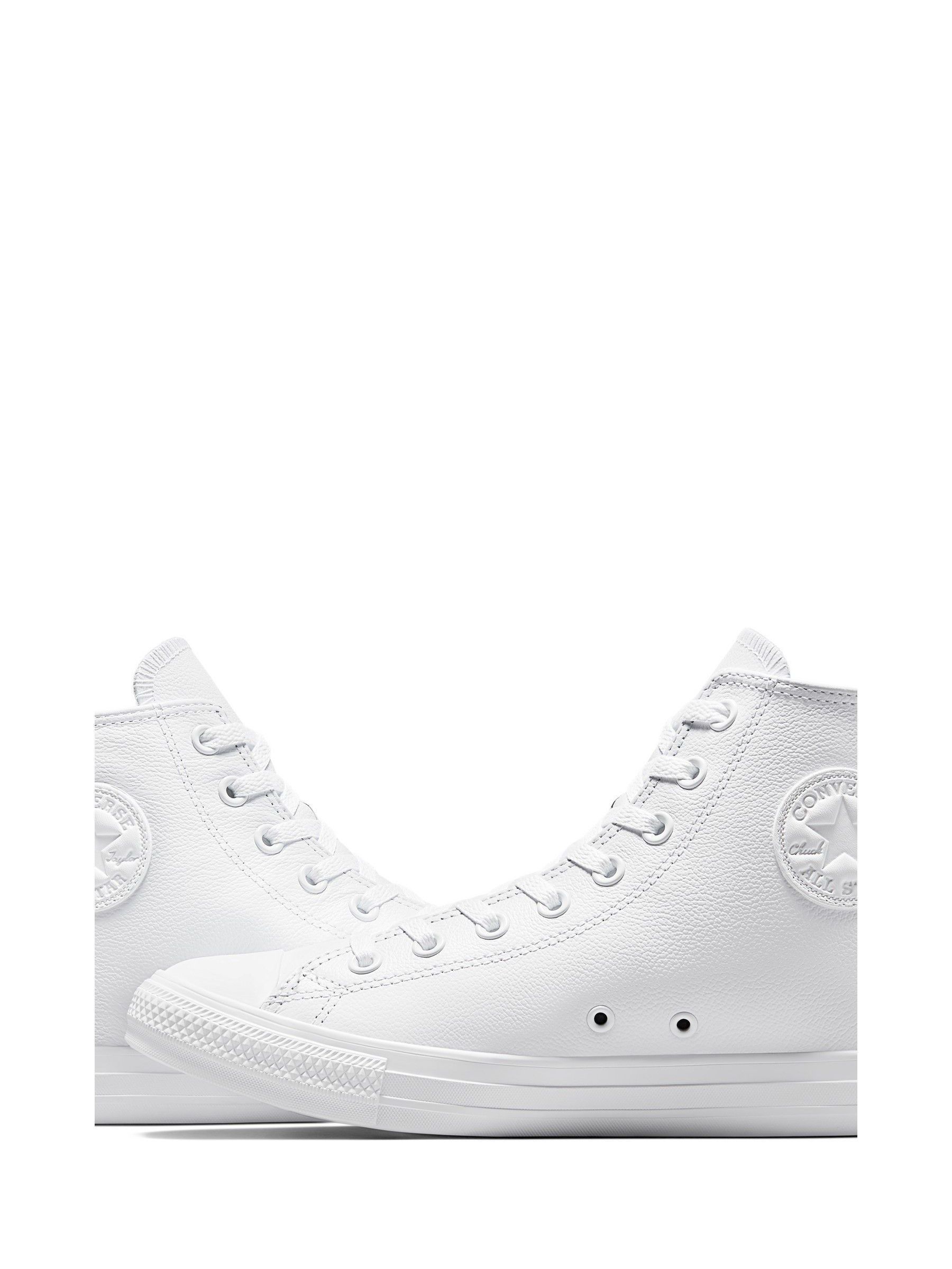 Buy Converse White Chuck Taylor Leather Hightop Trainers from Next USA