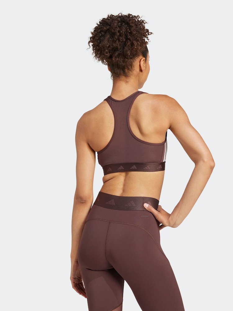 adidas Brown Power Hyperglam Medium Support Bra - Image 2 of 8