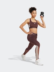 adidas Brown Power Hyperglam Medium Support Bra - Image 3 of 8