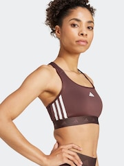 adidas Brown Power Hyperglam Medium Support Bra - Image 5 of 8