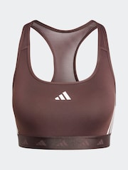 adidas Brown Power Hyperglam Medium Support Bra - Image 7 of 8