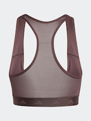 adidas Brown Power Hyperglam Medium Support Bra - Image 8 of 8