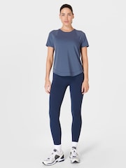 Sweaty Betty Endless Blue Breathe Easy T-Shirt - Image 3 of 7