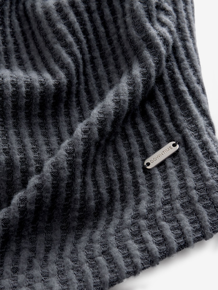Mornarica - Materinstvo Cosy z vafljasto strukturo dolg rokav; z dolgimi rokavi Pižama - Slika 4 iz 4 Mornarica - Materinstvo Cosy z vafljasto strukturo dolg rokav; z dolgimi rokavi Pižama - Slika 4 iz 4