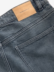 Blue Grey Tint Relaxed Fit Vintage Wash Denim Jeans - Image 10 of 10