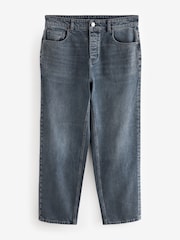 Blue Grey Tint Relaxed Fit Vintage Wash Denim Jeans - Image 7 of 10