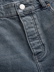 Blue Grey Tint Relaxed Fit Vintage Wash Denim Jeans - Image 8 of 10