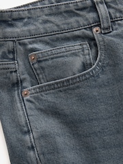 Blue Grey Tint Relaxed Fit Vintage Wash Denim Jeans - Image 9 of 10
