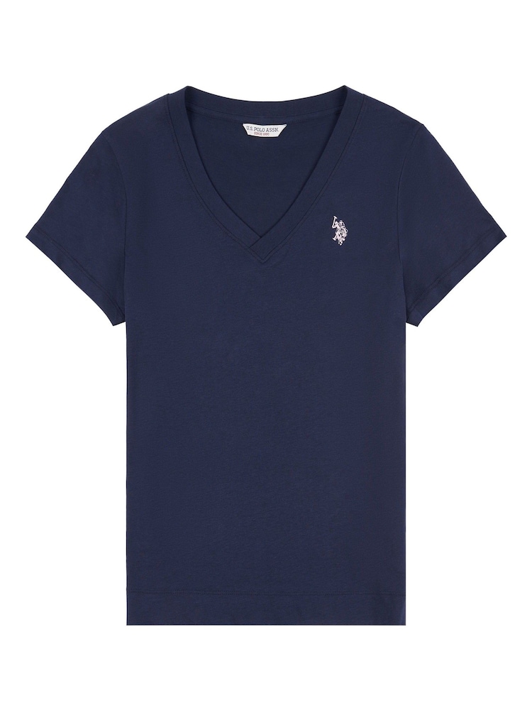Polo Ralph Lauren Women's V Neck T Shirts Cotton Jersey V