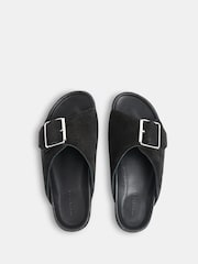 Whistles Ellery Buckle Black Slides - Image 2 of 4