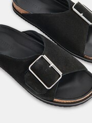 Whistles Ellery Buckle Black Slides - Image 3 of 4