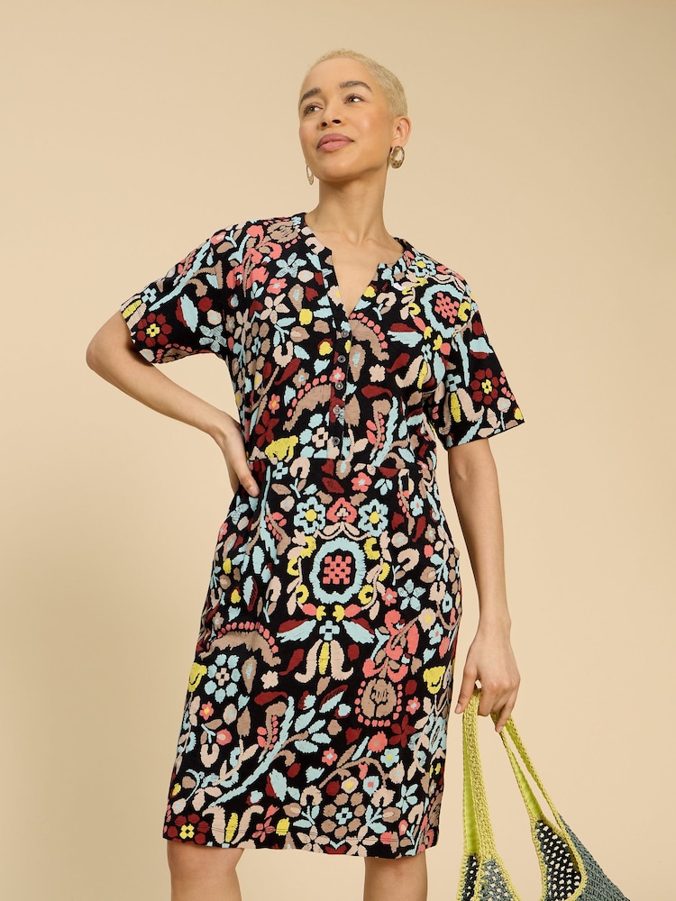White Stuff Grey Tammy 100% Cotton Jersey Dress - Image 1 of 7 White Stuff Grey Tammy 100% Cotton Jersey Dress - Image 1 of 7