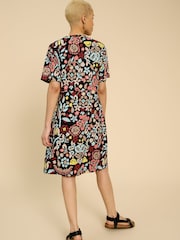 White Stuff Grey Tammy 100% Cotton Jersey Dress - Image 2 of 7