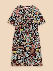 White Stuff Grey Tammy 100% Cotton Jersey Dress - Image 5 of 7