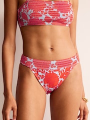 Boden Orange Milos Smocked Bikini Bottoms - Image 5 of 7