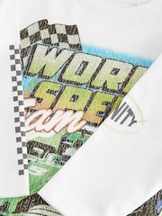 White Racing Car Long Sleeve Transport T-Shirt (3mths-7yrs) - Image 7 of 7