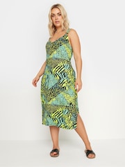 Yours Curve gerafftes Strandkleid mit Trägern - Bild 1 von 5