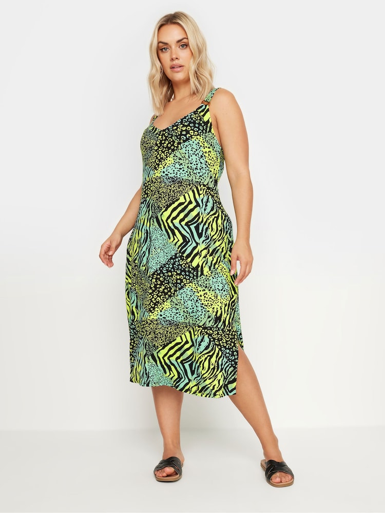 Yours Curve gerafftes Strandkleid mit Trägern - Bild 1 von 5 Yours Curve gerafftes Strandkleid mit Trägern - Bild 1 von 5
