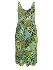 Yours Curve gerafftes Strandkleid mit Trägern - Bild 5 von 5