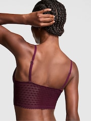 Victoria's Secret PINK Purple Rose Dainty Dot Lace Bralette - Image 2 of 3