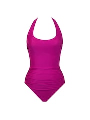 Miraclesuit Purple Tummy Control Utopia Halterneck Swimsuit - Image 5 of 5