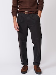 Aubin Caistor Utility Black Cotton Canvas Trousers - Image 1 of 10