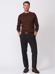 Aubin Caistor Utility Black Cotton Canvas Trousers - Image 3 of 10