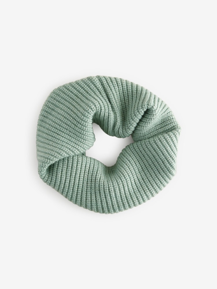 Sage Green Knitted Snood (1-16yrs) - Image 1 of 2 Sage Green Knitted Snood (1-16yrs) - Image 1 of 2