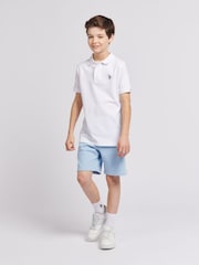 U.S. Polo Assn. Blue Boys 100% Cotton Double Horsemen Sweat Shorts - Image 3 of 7
