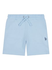 U.S. Polo Assn. Blue Boys 100% Cotton Double Horsemen Sweat Shorts - Image 5 of 7