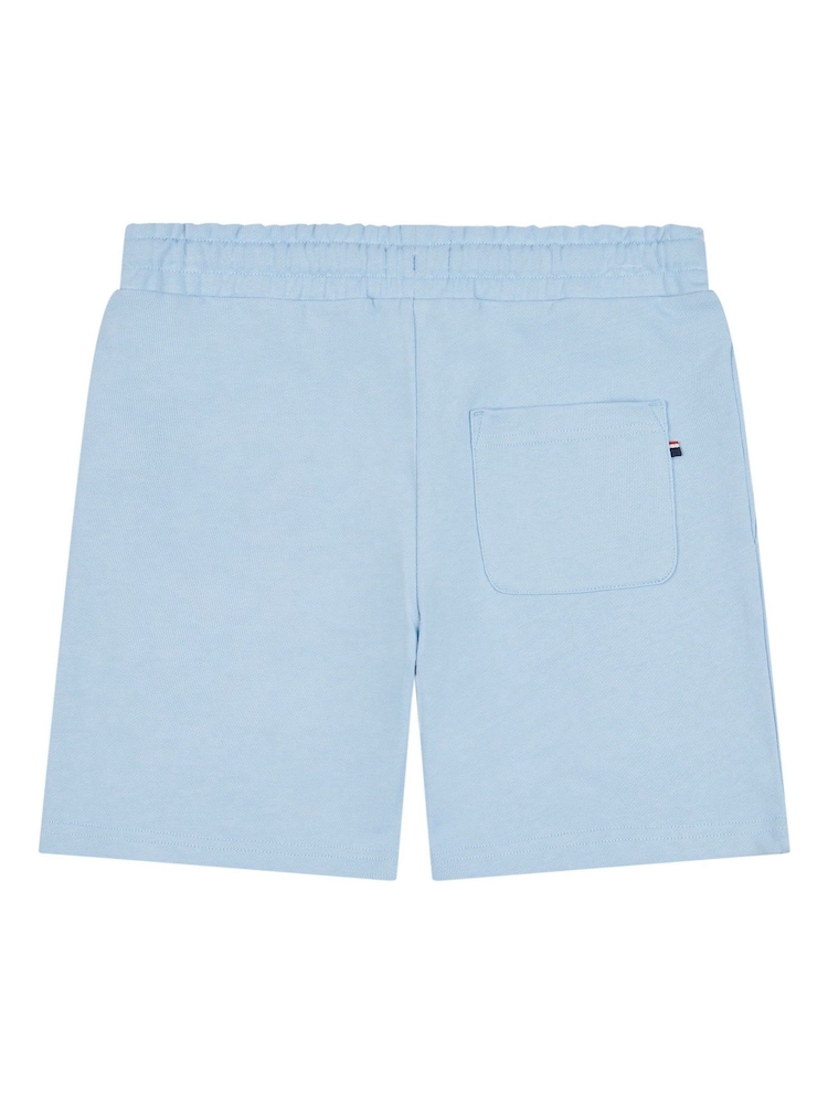 U.S. Polo Assn. Blue Boys 100% Cotton Double Horsemen Sweat Shorts - Image 6 of 7