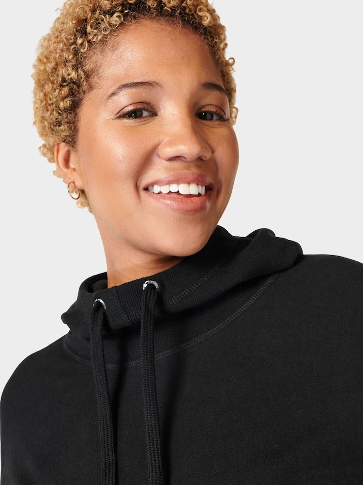 Sweaty Betty Black Escape Luxe Fleece Hoodie - Image 5 of 7