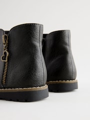 Black Wide Fit (G) Chelsea Zip Ankle Boots - Image 8 of 8