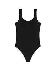 Victoria's Secret PINK Black Cotton Bodysuit - Image 3 of 3