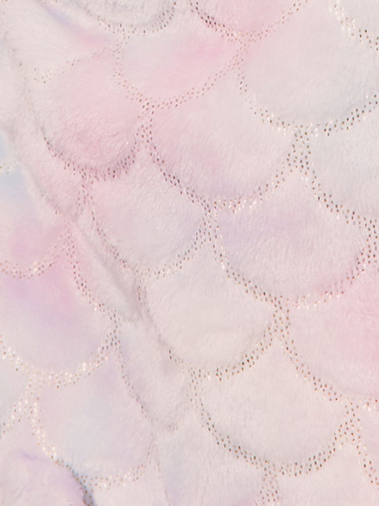 Lipsy Pink/ Purple/ Blue Soft Touch Fleece Dressing Gown (3-16yrs) - Image 5 of 5