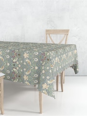 William Morris Gallery Blue Strawberry Thief 100% Cotton Table Cloth - Image 1 of 2
