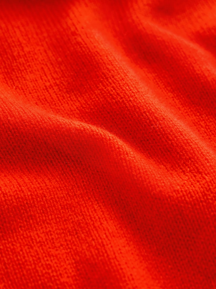 Orange Premium 100% Lambswool Crew Neck Jumper - Image 7 of 7