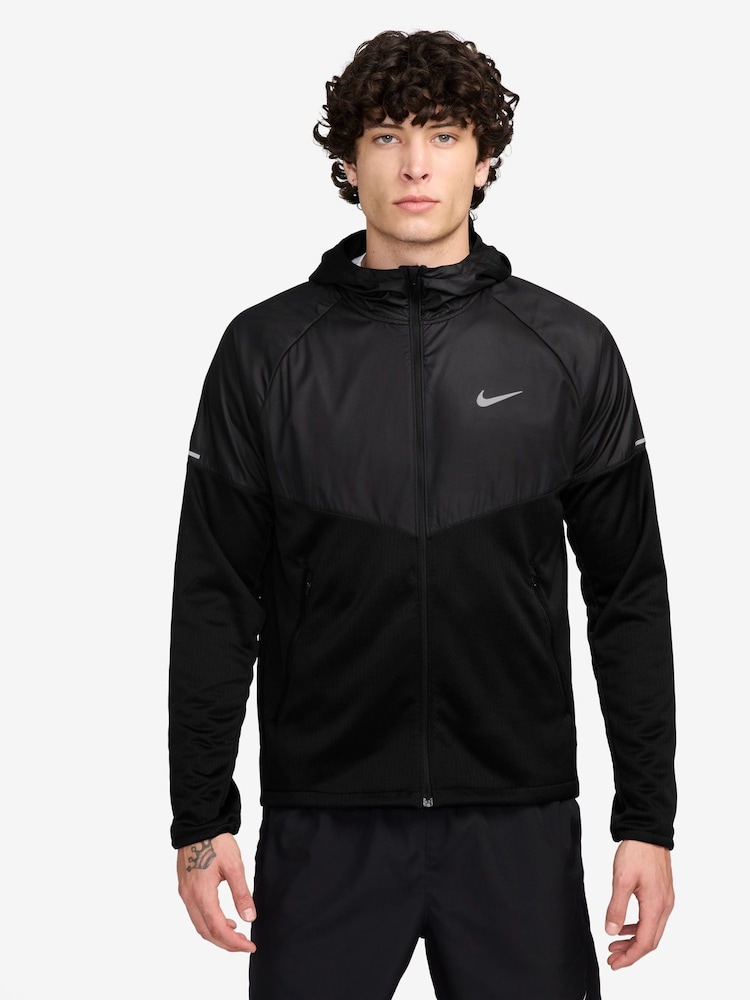 Nike Black Sphere Miler Therma-FIT Running Jacket - Image 1 of 4