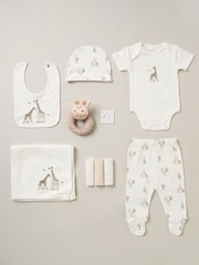 Rock-A-Bye Baby Boutique Pink 100% Cotton Print Gift Set 10 Piece - Image 1 of 6
