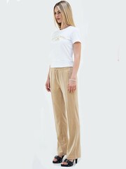Juicy Couture Cream Velour Track Joggers - Image 3 of 5